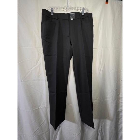 aodee Pants - aodee women's 12 Black Dress Pants Flat Front Waist 29 Inseam 29 Made in Vietnam